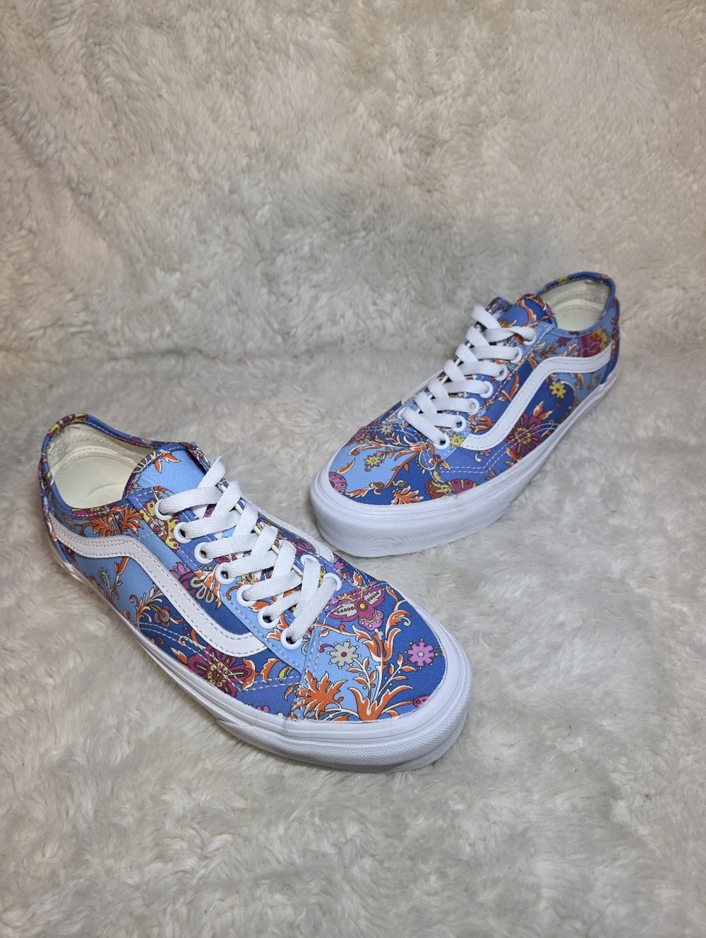 Vans x Liberty Fabrics Old Skool Tapered Floral Patchwork - Women's 8.5 NWOT - Picture 4 of 9